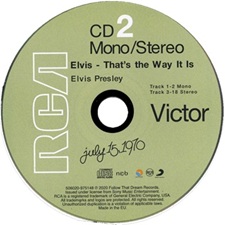 The King Elvis Presley, CD, FTD, 506020-975146, August 22, 2020, That's The Way It Is - 50th Anniversary Collector's Edition