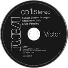 The King Elvis Presley, CD, FTD, 506020-975180, August 30, 2023, August Season In Vegas, Hilton Hotel 1974