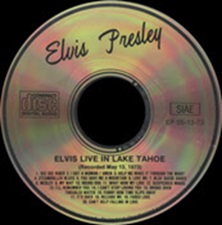The King Elvis Presley, Import, 1990, Live In Lake Tahoe