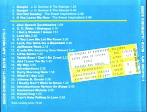 The King Elvis Presley, Import, 1990, Since Cincinnati