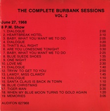 The King Elvis Presley, Import, 1990, The Complete Burbank Sessions Vol. 2