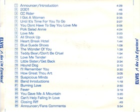 The King Elvis Presley, Import, 1991, A New Live Experience