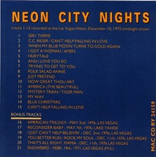 The King Elvis Presley, Import, 1992, Neon City Nights Second Edition