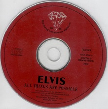 The King Elvis Presley, Import, 1995, All Things Are Possible