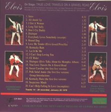 The King Elvis Presley, Import, 1995, True Love Travels On A Gravel Road