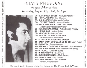 The King Elvis Presley, Import, 1995, Vegas Memories