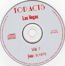 The King Elvis Presley, Import, 1996, Top Acts In Vegas Vol 7.