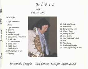 The King Elvis Presley, Import, 1997, From Fans To Fans - Savannah [Second Pressing]