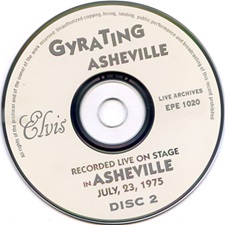 The King Elvis Presley, Import, 1997, Gyrating Asheville