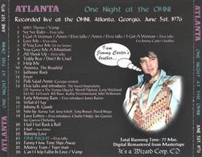 The King Elvis Presley, Import, 1998, One Night At The Omni