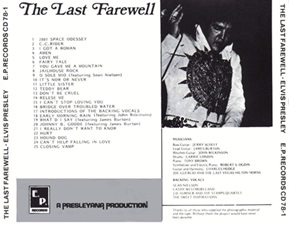 The King Elvis Presley, Import, 1998, The Last Farewell [Second Pressing]