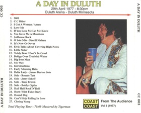 The King Elvis Presley, Import, 1999, A Day In Duluth
