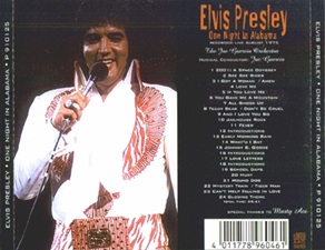 The King Elvis Presley, Import, 1999, One Night In Alabama