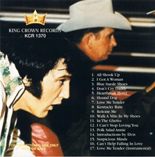 The King Elvis Presley, Import, 2001, Elvis At The Dome