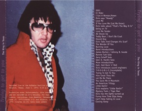 The King Elvis Presley, Import, 2002, Trying To Get To You