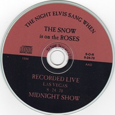 The King Elvis Presley, Import, 2004, The Night When Elvis Sung When The Snow Is On The Roses