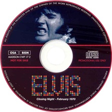 The King Elvis Presley, Import, 2007, Closing Night February 1970