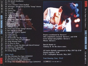 The King Elvis Presley, Import, 2007, Las Vegas Years Vol 2 - Early Morning Rain