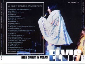 The King Elvis Presley, Import, 2008, High Spirit In Vegas VS 1973-01-2 Vegas Strip