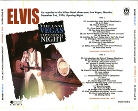 The King Elvis Presley, Import, 2009, The Last Vegas Opening Night