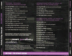 The King Elvis Presley, Import, 2011, One Stage - The Ultimate Edition