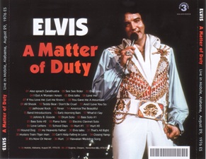 The King Elvis Presley, Import, 2012, A Matter Of Duty
