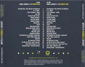 The King Elvis Presley, Import, 2012, With A Humble Heart