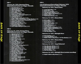 The King Elvis Presley, Import, 2013, Back On Stage - Las Vegas 1970