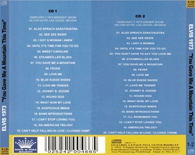 The King Elvis Presley, Import, 2016, You Gave Me A Mountain This Time - Elvis 1973