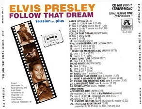 The King Elvis Presley, Back Cover / CD / Follow That Dream / 2003-4 / 2000