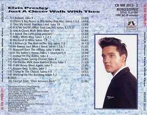 The King Elvis Presley, Back Cover / CD / Just A Closer Walk With Thee / 2013-2 / 2000