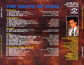 The King Elvis Presley, Back Cover / CD / The Roots Of Elvis / 2019-2 / 2001