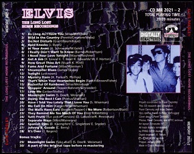 The King Elvis Presley, Back Cover / CD / The Long Lost Home Recordings / 2021-2 / 2002