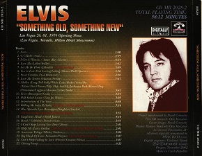 The King Elvis Presley, Back Cover / CD / Something Old, Something New / 2028-2 / 2002