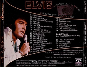The King Elvis Presley, Back Cover / CD / A Dinner Bell In Vegas / 2036-2 / 2004