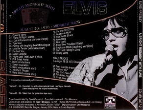 The King Elvis Presley, Back Cover / CD / A Bright Midnight With Elvis / 2037-2 / 2004