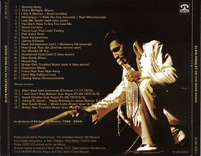 The King Elvis Presley, Back Cover / CD / On The Road Again / 2038-2 / 2004