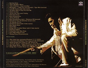 The King Elvis Presley, Back Cover / CD / On The Road Again / 2038-2 / 2004