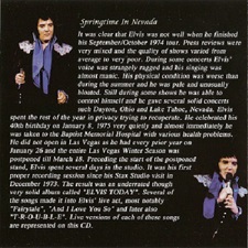 The King Elvis Presley, CD / Springtime In Nevada / 2049-2 / 2005