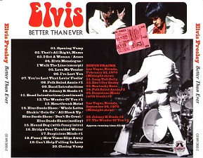 The King Elvis Presley, Back Cover / CD / Better Than Ever / 2050-2 / 2006