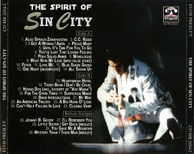 The King Elvis Presley, Back Cover / CD / The Spirit Of Sin City / 2054-2 / 2007