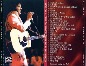 The King Elvis Presley, Back Cover / CD / Trouble In Vegas / 2056-2 / 2008