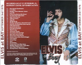 The King Elvis Presley, Back Cover / CD / Elvis At The Bay / 2061-2 / 2011