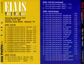The King Elvis Presley, Front Cover / CD / MS 01131469-001, Master & Sessions / This Is The Story Disc One