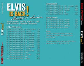The King Elvis Presley, Front Cover / CD / MS 032160-002, Master & Sessions / Elvis Is Back Volume Two
