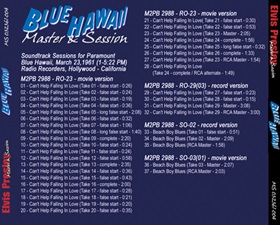 The King Elvis Presley, Front Cover / CD / MS 032361-004, Master & Sessions / Blue Hawaii CD 4