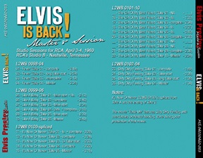 The King Elvis Presley, Front Cover / CD / MS 04030460-003, Master & Sessions / Elvis Is Back Volume Three
