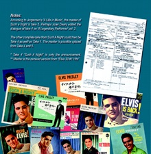 The King Elvis Presley, Front Cover / CD / MS 04040560-004, Master & Sessions / Elvis Is Back Volume Four