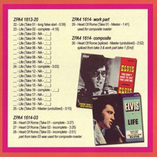 The King Elvis Presley, Front Cover / CD / MS 0060470-003, Master & Sessions / By Request Tape 3