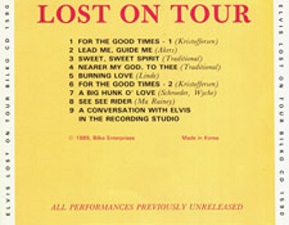 The King Elvis Presley, Other, 1989, Lost On Tour